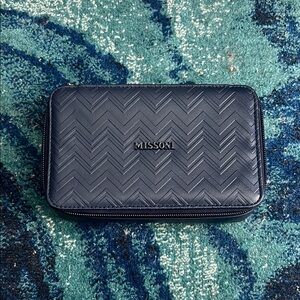 Missoni for Delta Navy Chevron Cosmetic Bag